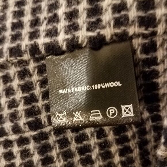 Jarbo Reversible Plaid Wool Cropped Jacket sz 1 - Picture 10 of 12